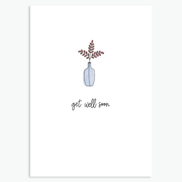 Get Well Soon - A6 Greetings Card