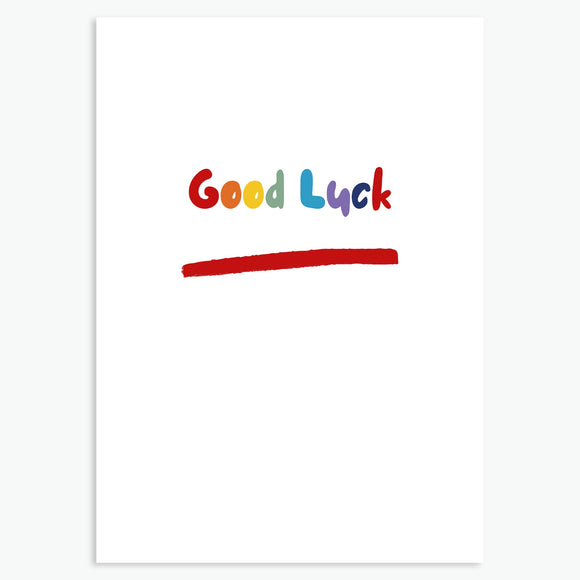 Rainbow Good Luck Card