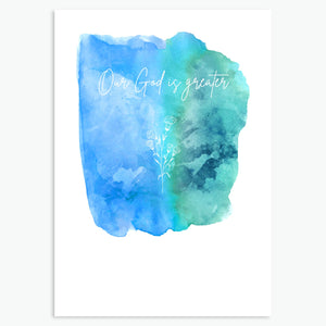 Our God is greater - Greeting Card