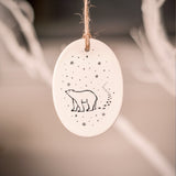 Ceramic Tree Decorations - Polar Bear Series