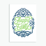 Happy Easter Calligraphic Easter Card
