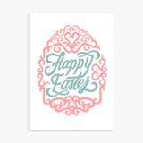 Happy Easter Calligraphic Easter Card