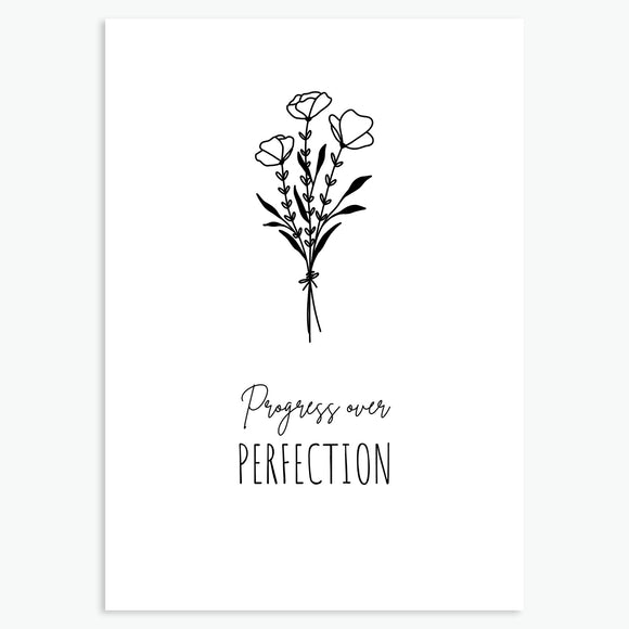 Progress over Perfection - Greeting Card