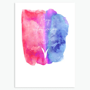 Pray without ceasing - Greeting Card