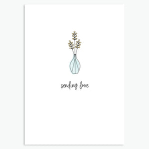 Sending Love - A6 Greetings Card
