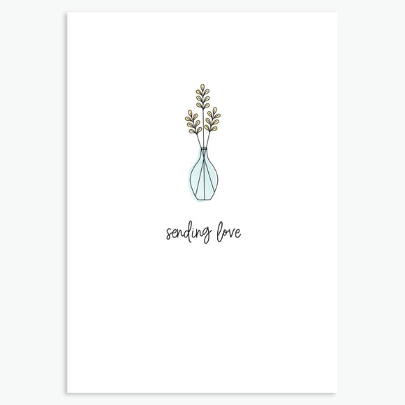 Sending Love - A6 Greetings Card