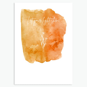 Let your light shine - Greeting Card