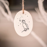 Ceramic Tree Decorations - Puffin Series