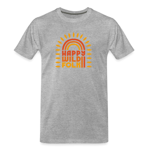 Men’s Organic Happy Wild Folk T-Shirt - navy
