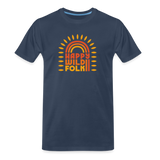 Men’s Organic Happy Wild Folk T-Shirt - navy