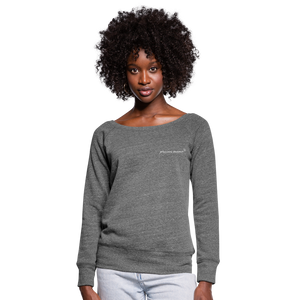 Precious Mama Boat Neck Top - dark heather grey