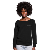 Precious Mama Boat Neck Top - black
