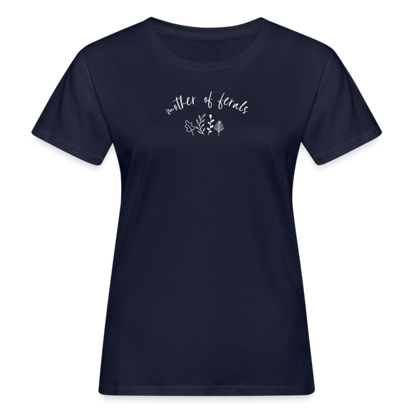 Mother of Ferals Organic T-Shirt - navy