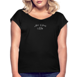 Mother of Ferals Rolled Sleeve T-Shirt - black