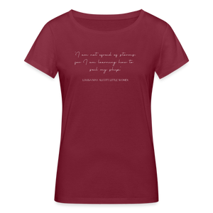 Not Afraid Organic T-Shirt by Stanley & Stella - burgundy