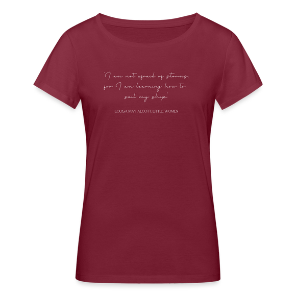 Not Afraid Organic T-Shirt by Stanley & Stella - burgundy