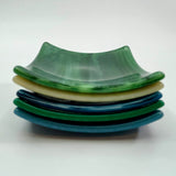 Mini Emerald Glass Soap Dish
