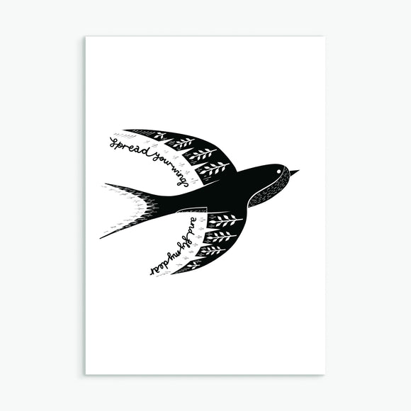 The Swallow Greetings Card
