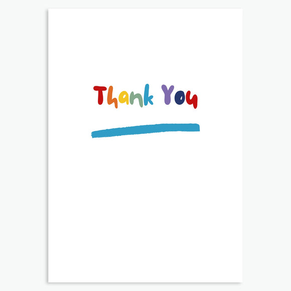 Rainbow Thank You Card